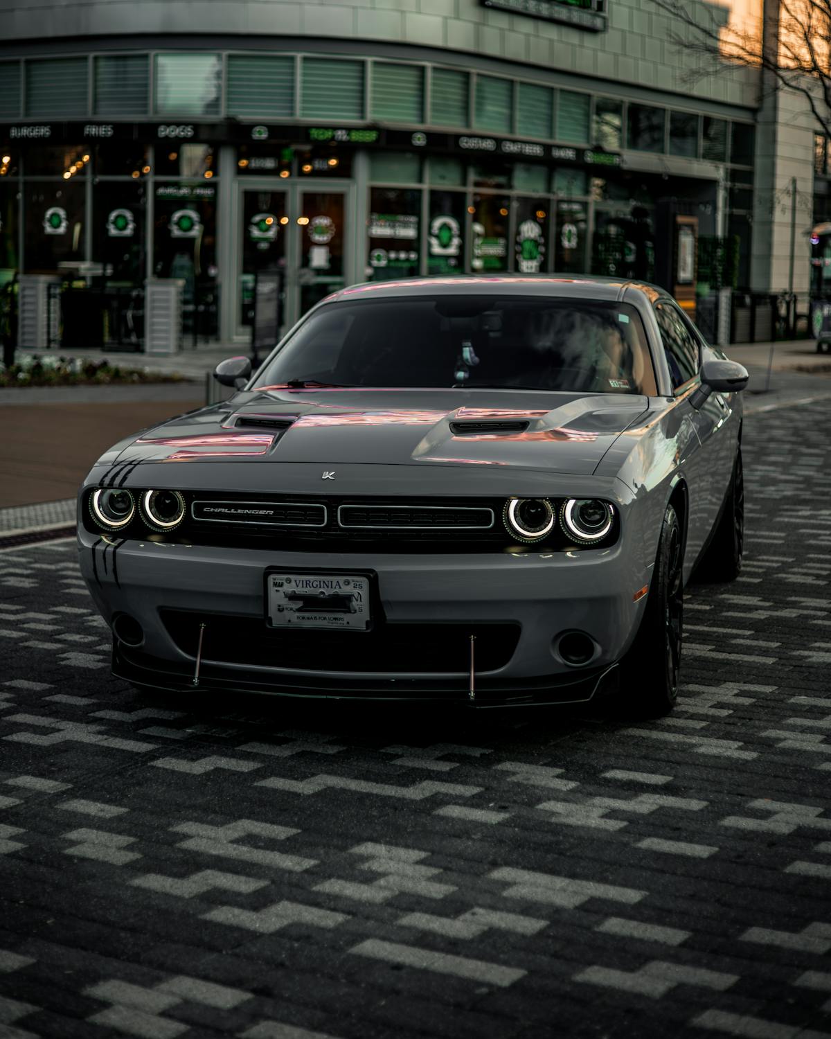 gray dodge challenger 1